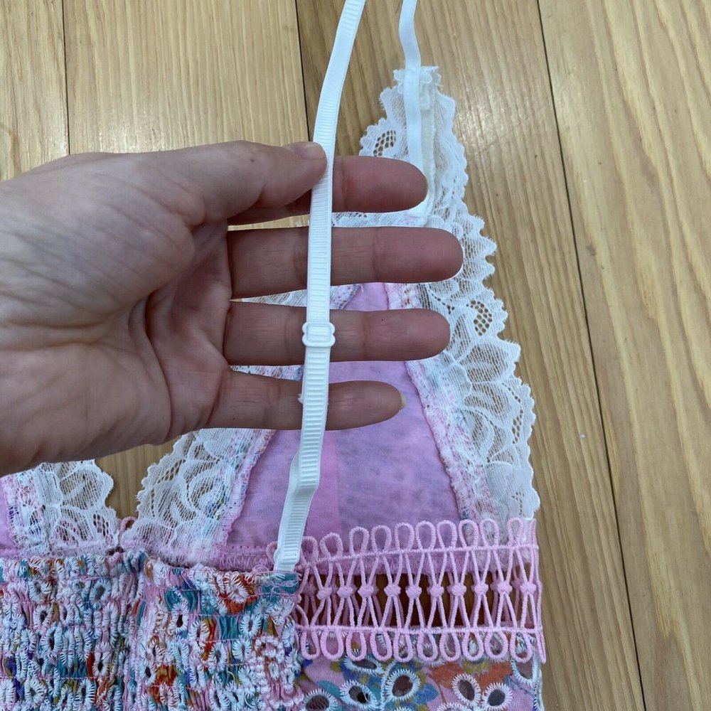 NEW Free People Emma Soft Lacy Embroidered Bra  - Picture 7 of 9